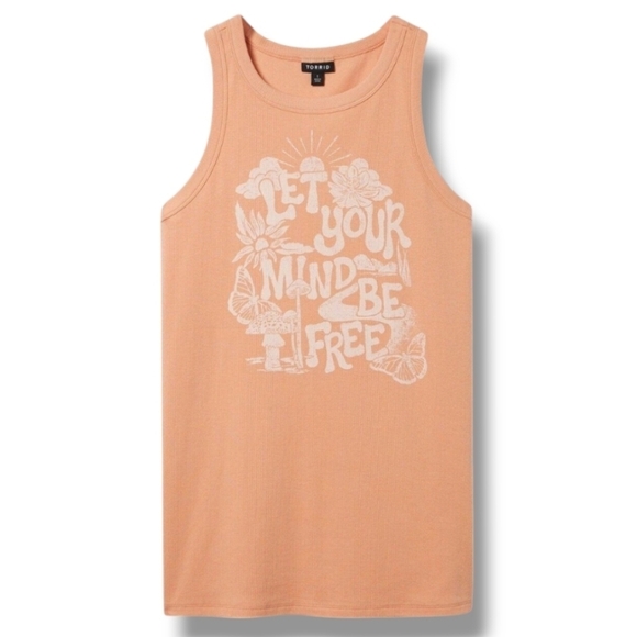 Torrid Womens Be Free Fitted Cotton Rib Crew Neck Tank Top Size Torrid  5 - Picture 1 of 11